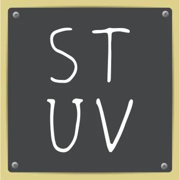 Vector  hand-draw alphabet Stock Illustration