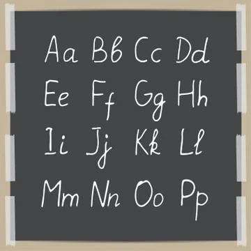 Vector  hand-draw alphabet Stock Illustration