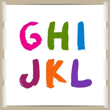 Vector  hand-draw alphabet Stock Illustration