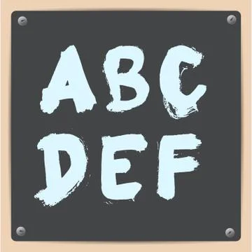 Vector  hand-draw alphabet Stock Illustration