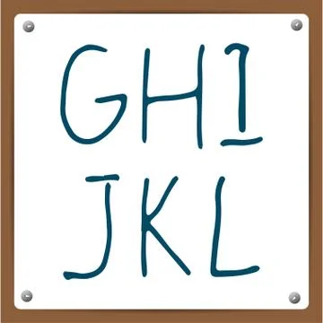 Vector  hand-draw alphabet Illustrazione stock