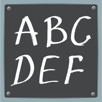Vector  hand-draw alphabet Stock Illustration