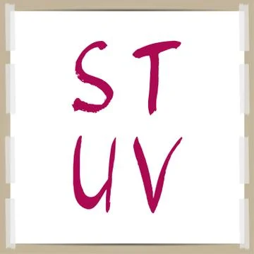 Vector  hand-draw alphabet Stock Illustration