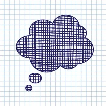 Vector hand draw callout icon Stock Illustration