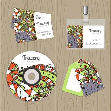 Vector hand draw ethnic background Stock Illustration