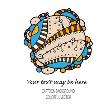 Vector hand draw ethnic background Stock Illustration