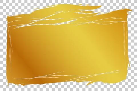 Vector Hand Draw streak Sketch Golden Rectangle Frame for your element design Stock Illustration