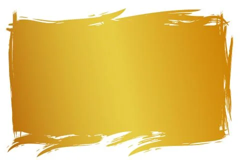 Vector Hand Draw streak Sketch Golden Rectangle Frame for your element design Illustrazione stock