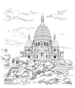 Vector hand drawing Paris, part 9 Stock Illustration