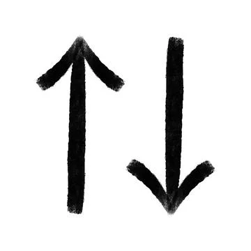 Vector hand drawn arrow elements isolated on white. Stock-Illustration