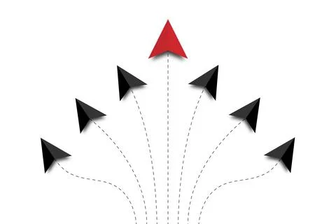 Vector hand drawn arrow elements isolated on white. Illustrazione stock