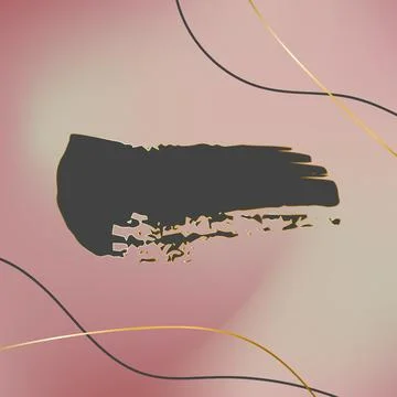 Vector hand drawn artistic design element, box, frame or background for text Stock Illustration