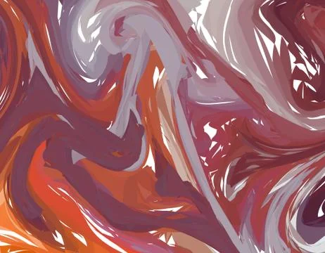 Vector Hand drawn artwork on water marble texture. Liquid paint pattern. Abst Illustrazione stock