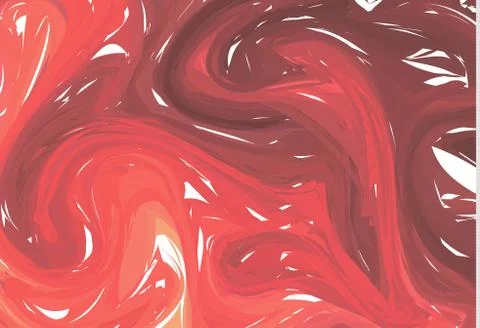 Vector Hand drawn artwork on water marble texture. Liquid paint pattern. Abst Illustrazione stock