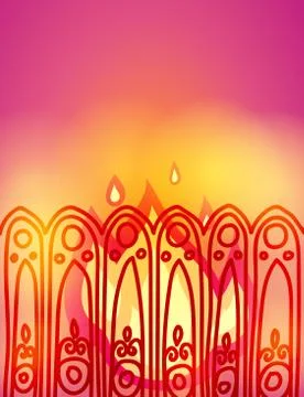 Vector hand drawn background Stock Illustration