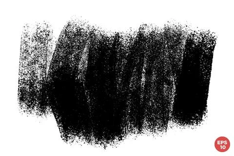Vector hand drawn big brush stroke, stain for backdrops. Monochrome design .. Stock Illustration
