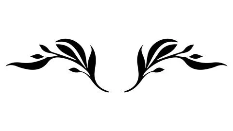 Vector Hand Drawn Calligraphic Divider. Flourishes Set. Decorative Design Stock Illustration