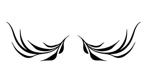 Vector Hand Drawn Calligraphic Divider. Flourishes Set. Decorative Design Stock Illustration