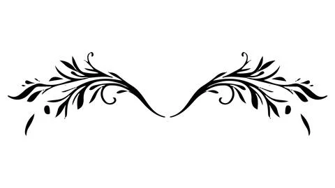 Vector Hand Drawn Calligraphic Divider. Flourishes Set. Decorative Design Stock Illustration