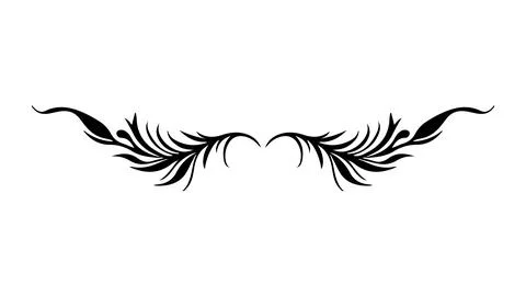 Vector Hand Drawn Calligraphic Divider. Flourishes Set. Decorative Design Stock Illustration