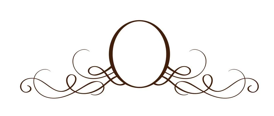 Vector Hand Drawn Calligraphic Separator. Spring Flourish Design Element. Floral 스톡 일러스트