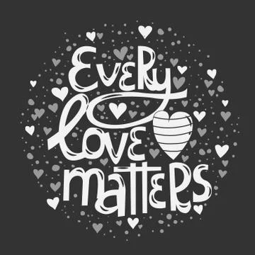 Vector hand drawn card design for Valentine day Stock Illustration