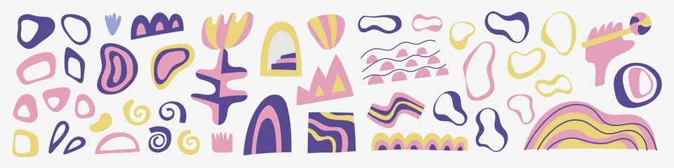 Vector hand drawn collection set of calligraphy lettering quotes and words. Pink Stock Illustration