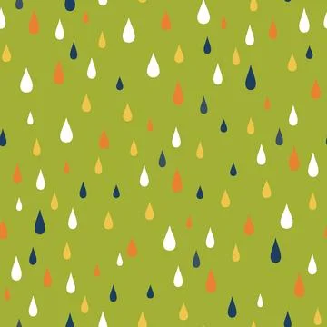 Vector hand-drawn color seamless childish simple pattern for kids with cute Stock Illustration
