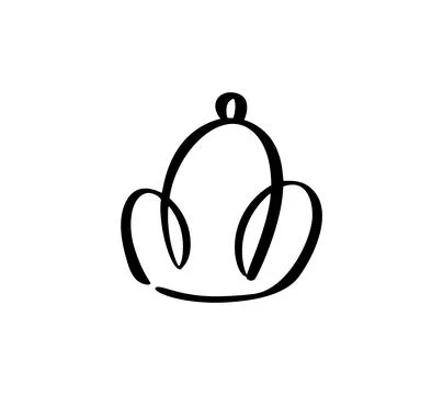 Vector Hand drawn crown icon. Doodle Simple Illustration for Design Projects Stock Illustration