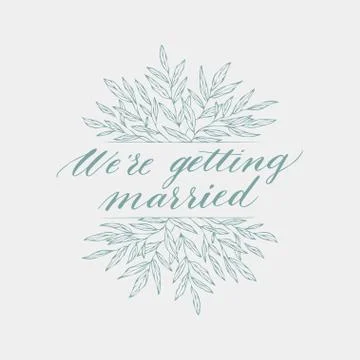 Vector of hand drawn design element and object. Vintage floral element. Wedding Stock Illustration