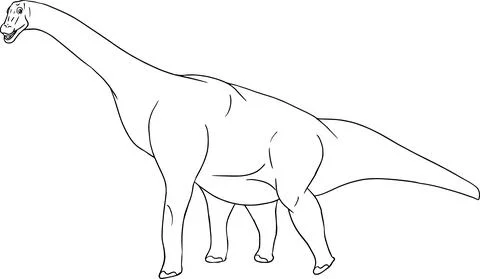 Vector hand drawn dinosaurs. Coloring book with prehistoric animals Stock Illustration