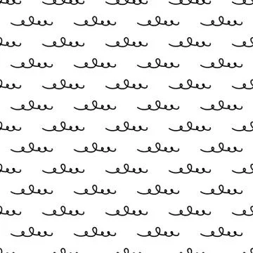Vector Hand drawn doodle line repeat seamless pattern. Pencil scribble sketch Stock Illustration