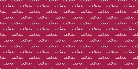 Vector Hand drawn doodle line repeat seamless pattern. Pencil scribble sketch Illustrazione stock