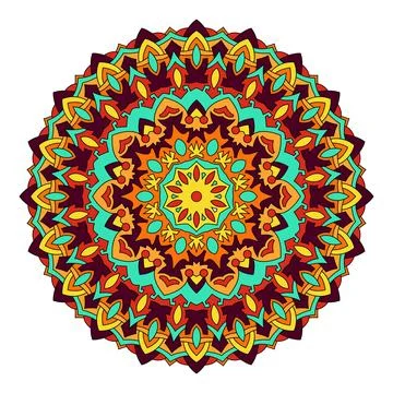 Vector hand drawn doodle mandala. Stock-Illustration