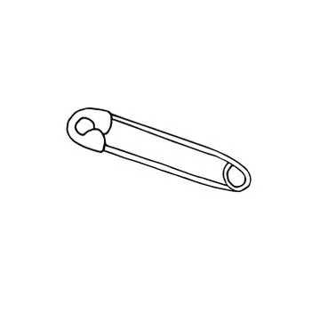 Vector hand drawn doodle sketch English pin Stock Illustration