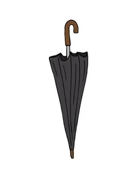 Vector hand drawn doodle sketch colored umbrella Stock Illustration