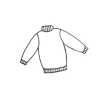 Vector hand drawn doodle sketch sweater Stock Illustration