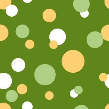 Vector hand-drawn dots and circles repeating tile Stock Illustration
