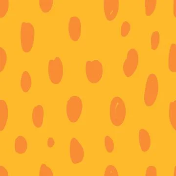 Vector hand-drawn dots and spots repeating tile Stock Illustration