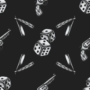 Vector hand drawn engraving pattern. Stock-Illustration