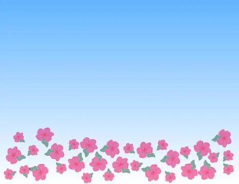 Vector Hand  Drawn Floral card with place for som text for your Stock Illustration