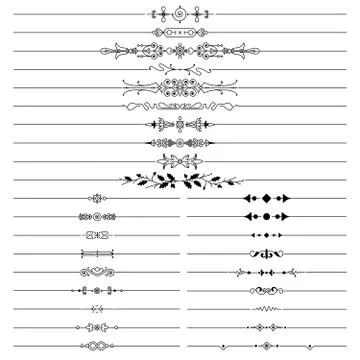 Vector hand drawn frame decorations Illustrazione stock