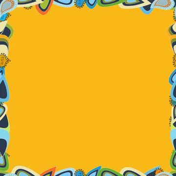 Vector. Hand drawn frames. Seamless pattern. Vintage doodle sketch picture frame Illustrazione stock