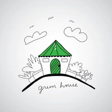 Vector hand drawn heart Stock Illustration