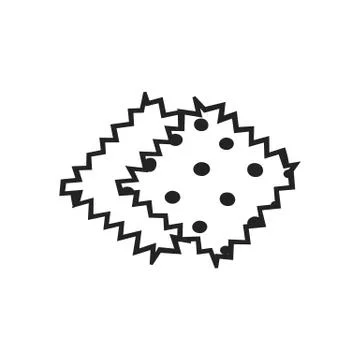 Vector hand drawn icon f tissue sample Illustrazione stock