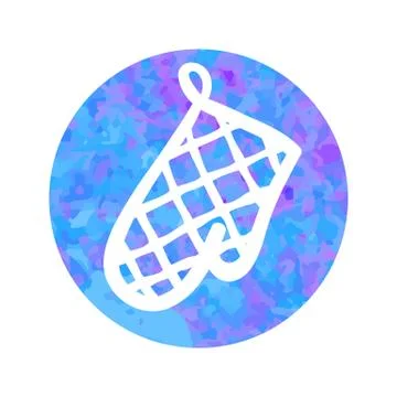 Vector hand drawn icon of potholder Stock Illustration