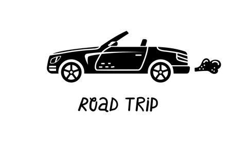 Vector hand-drawn illustration of a car. Personal vehicles. Stock-Illustration