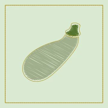 Vector hand-drawn illustration collection of vegetables on dark background in Stock Illustration