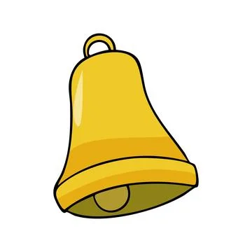 Vector hand drawn illustration of yellow bellflower Stock Illustration