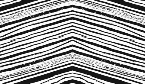 Vector hand drawn ink pattern of grunge brush strokes isolated on white Stock Illustration